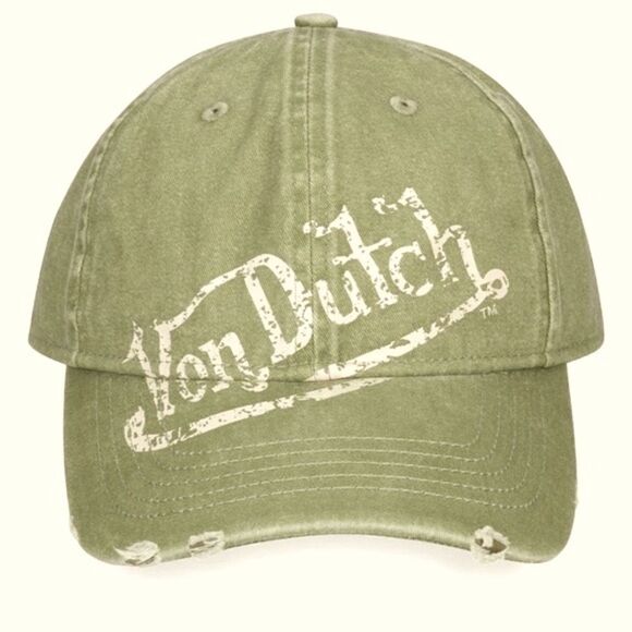 NWT New VON DUTCH SAGE DISTRESSED HAT OS Retro Y2K Vintage Unisex Western main image 7